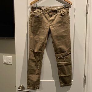 women’s gap legging jean, size 28, olive